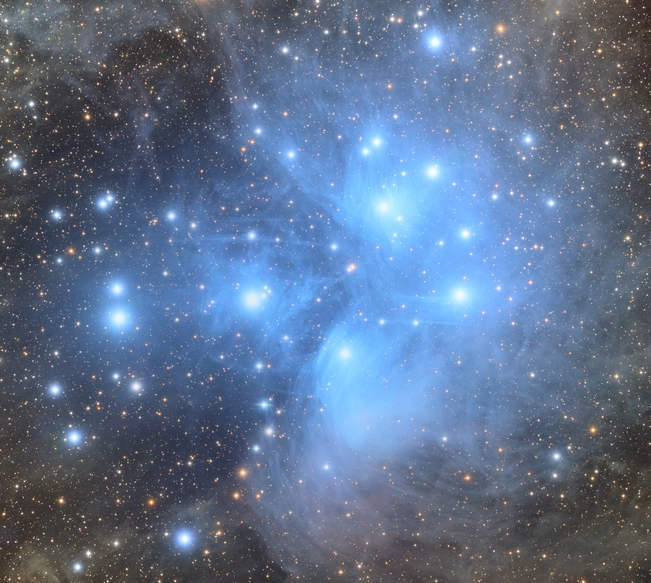 M45, the Pleiades star cluster